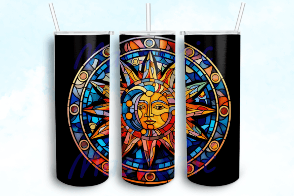 Celestial Sun and Celestial Moon Tumbler