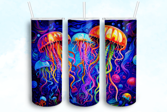 Colors 3 Jellyfish 20oz Skinny Tumbler