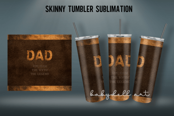 DAD Tumbler Sublimation Design