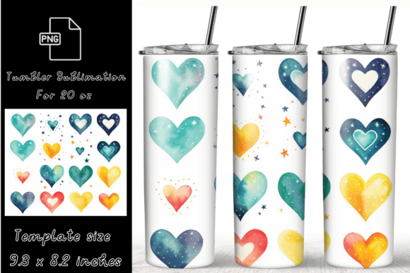 Heart Sublimation for Tumblers
