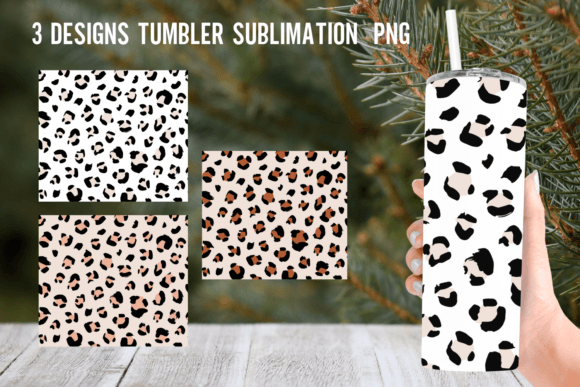 Leopard-print Tumbler Wrap Sublimation