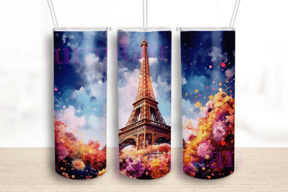 Painting Eiffel Tumbler Wrap Design Review