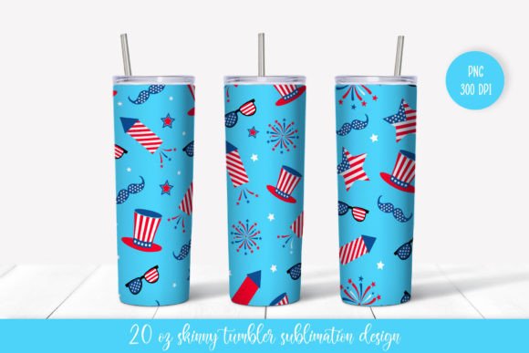 Patriotic Tumbler Wrap Sublimation Wraps