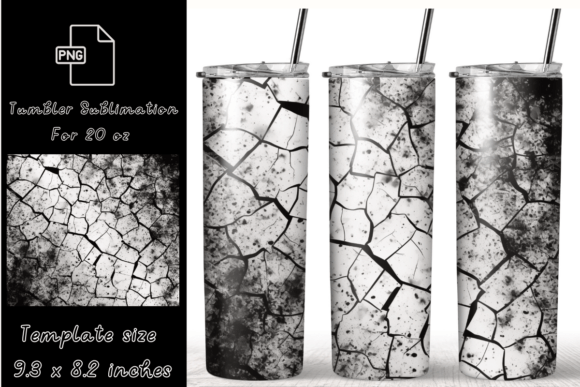Vintage Black Tumbler Wrap Sublimation